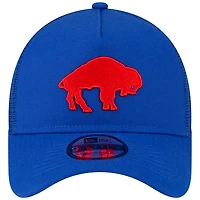 Casquette ajustable 9FORTY New Era Royal Buffalo Bills Throwback Logo A-Frame Trucker pour homme