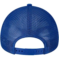 Men's New Era Royal Buffalo Bills Throwback Logo A-Frame Trucker 9FORTY Adjustable Hat