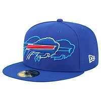 Men's New Era Royal Buffalo Bills Tri-Hit 59FIFTY Fitted Hat