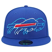 Men's New Era Royal Buffalo Bills Tri-Hit 59FIFTY Fitted Hat