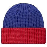 Bonnet en tricot gaufré à revers Royal Buffalo Bills New Era pour homme