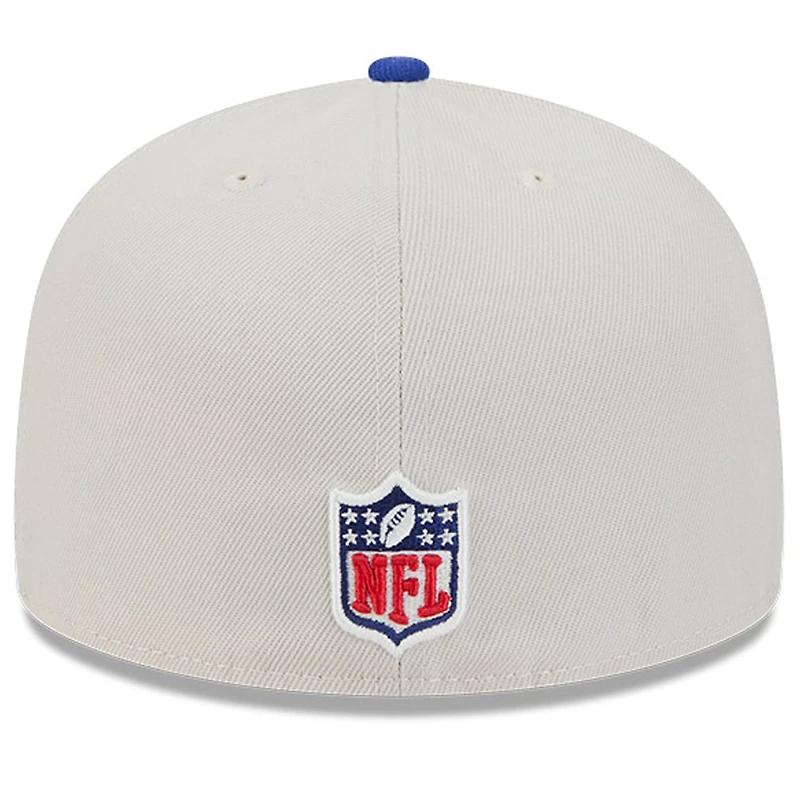 Men's New Era Stone/Royal Buffalo Bills 2024 Sideline Historic 59FIFTY Fitted Hat