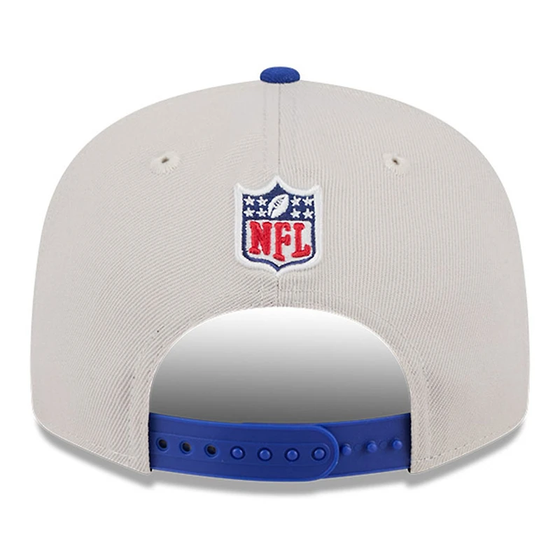 Men's New Era Stone/Royal Buffalo Bills 2024 Sideline Historic 9FIFTY Snapback Hat