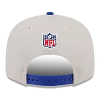 Men's New Era Stone/Royal Buffalo Bills 2024 Sideline Historic 9FIFTY Snapback Hat