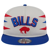 Men's New Era Stone/Royal Buffalo Bills Athletic Golfer Snapback Hat