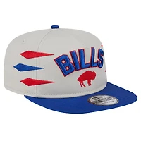 Men's New Era Stone/Royal Buffalo Bills Athletic Golfer Snapback Hat