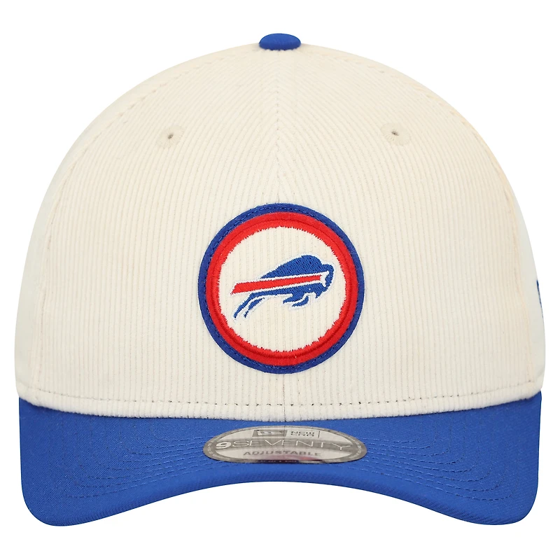 Casquette ajustable en velours côtelé 9SEVENTY pour homme New Era Stone Buffalo Bills