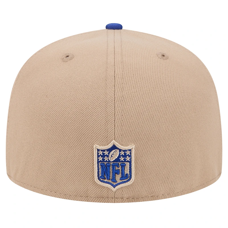 Men's New Era Tan Buffalo Bills Logo Main 59FIFTY Fitted Hat