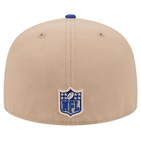 Men's New Era Tan Buffalo Bills  Logo Main 59FIFTY Fitted Hat