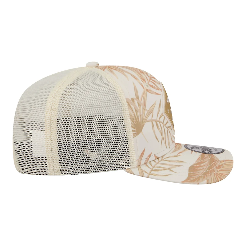 Men's New Era  Tan Buffalo Bills Tonal Palm COOLERA 9SEVENTY Adjustable Trucker Hat