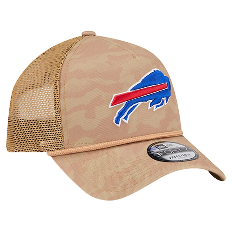 Casquette ajustable Buffalo Bills Wheat Camo 9FORTY de New Era pour homme