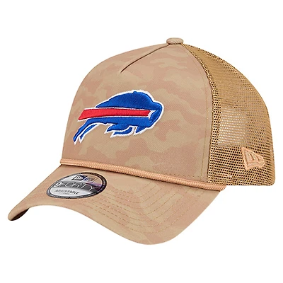 Men's New Era  Tan Buffalo Bills Wheat Camo 9FORTY Adjustable Hat