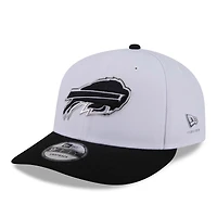 Casquette snapback New Era blanche et noire Buffalo Bills 2026 NFL Draft 9FIFTY pré-courbée pour homme
