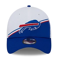 Casquette Flex Line 39THIRTY Sideline 2023 New Era pour homme, blanc/royal Buffalo Bills