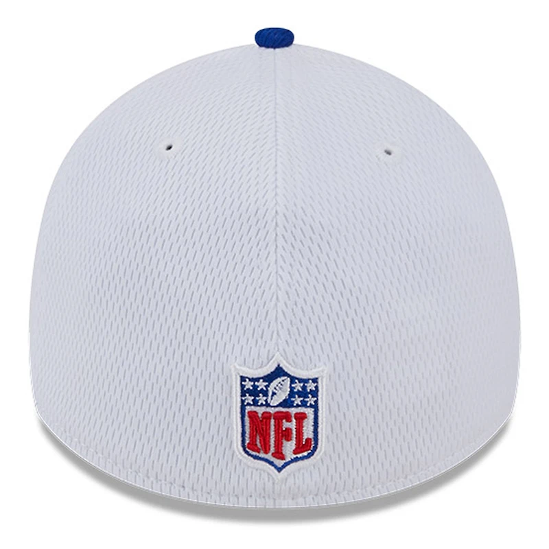 Casquette Flex Line 39THIRTY Sideline 2023 New Era pour homme, blanc/royal Buffalo Bills