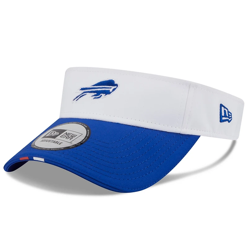 Visière ajustable New Era pour homme, blanc/bleu royal, Buffalo Bills, NFL Training Camp 2025