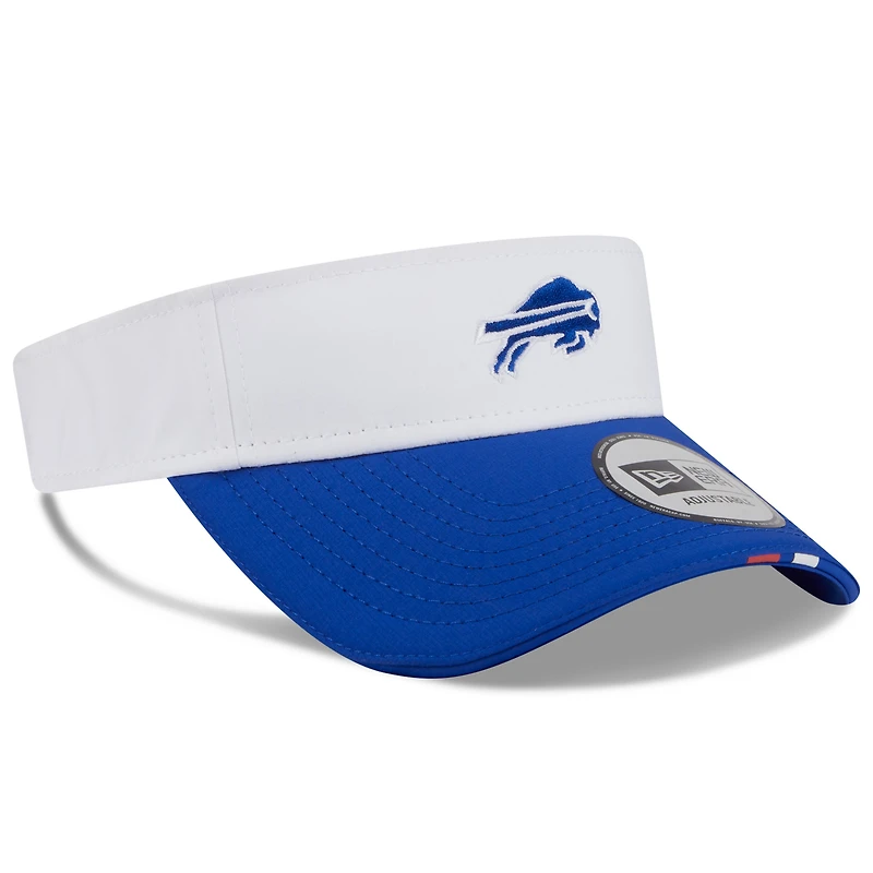 Visière ajustable New Era pour homme, blanc/bleu royal, Buffalo Bills, NFL Training Camp 2025