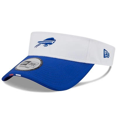 Visière ajustable New Era pour homme, blanc/bleu royal, Buffalo Bills, NFL Training Camp 2025