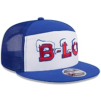 Men's New Era  White/Royal Buffalo Bills 2025 Rivalries Collection Team Split Panel 9FIFTY Snapback Hat