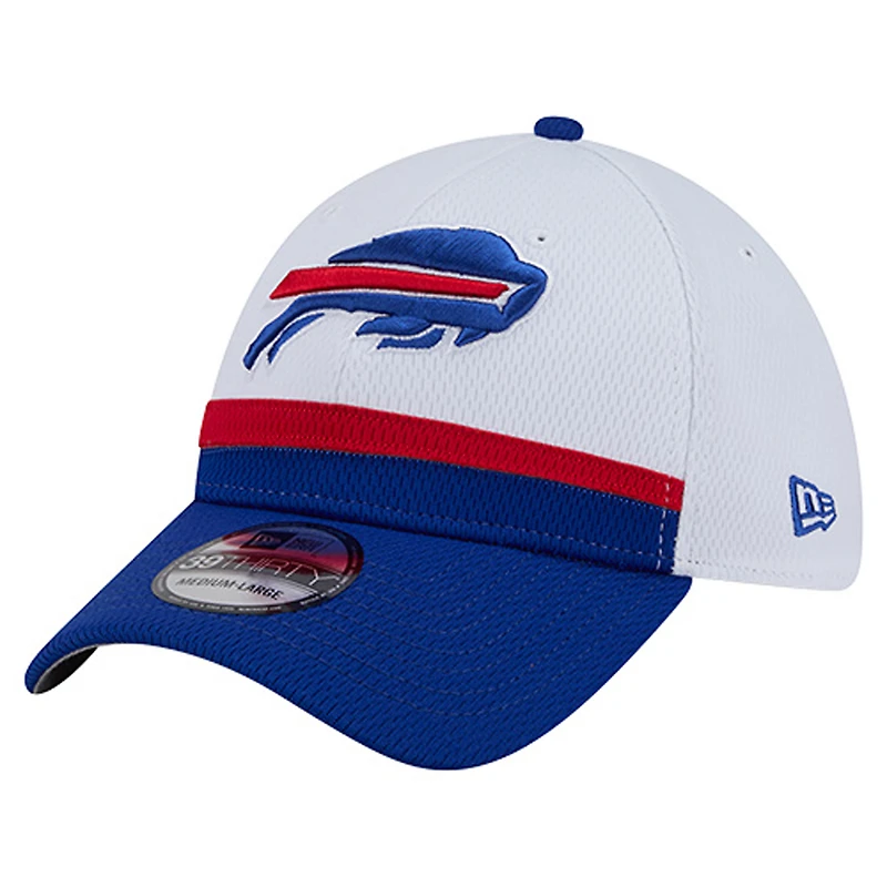Men's New Era  White/Royal Buffalo Bills Dashmark Rays 39THIRTY Flex Hat