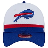 Casquette 39THIRTY Flex New Era pour homme, blanche/bleue, Buffalo Bills, Dashmark Rays