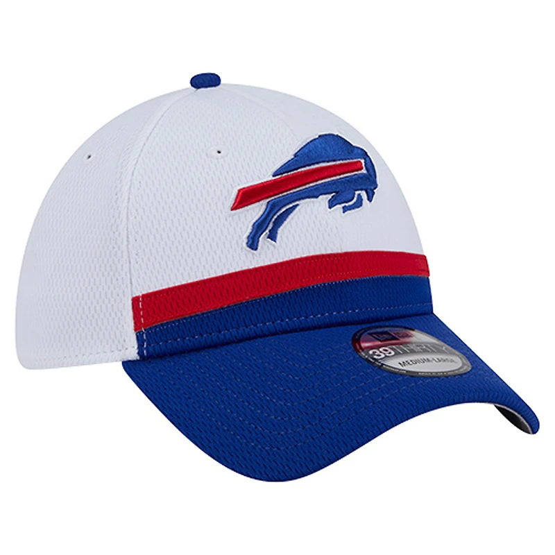 Men's New Era White/Royal Buffalo Bills Dashmark Rays 39THIRTY Flex Hat