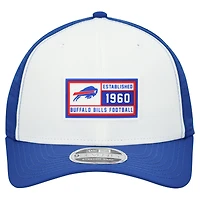 Men's New Era  White/Royal Buffalo Bills Established Patch 9SEVENTY Adjustable Hat