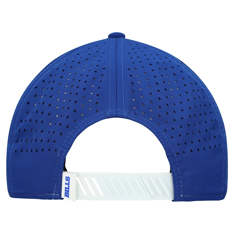 Men's New Era  White/Royal Buffalo Bills Established Patch 9SEVENTY Adjustable Hat