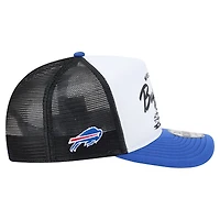 Men's New Era White/Royal Buffalo Bills Foodie 9FIFTY A-Frame Trucker Snapback Hat