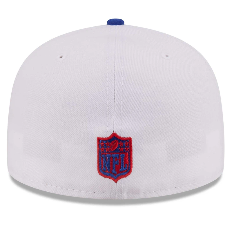 Men's New Era White/Royal Buffalo Bills Retro Swoop 59FIFTY Fitted Hat