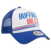 Men's New Era /Royal Buffalo Bills Stacked A-Frame Trucker 9FORTY Adjustable Hat