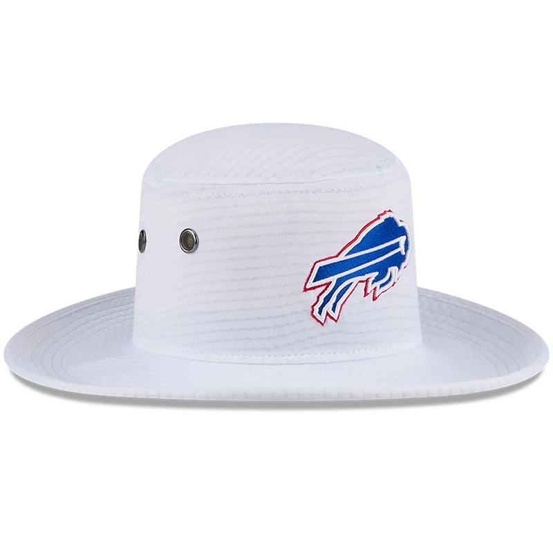 Men's New Era White Buffalo Bills 2024 NFL Training Camp Panama Bucket Hat
