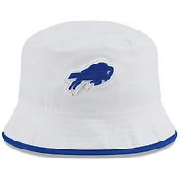 Men's New Era  White Buffalo Bills 2025 NFL Training Camp Stretch Bucket Hat