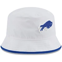 Men's New Era  White Buffalo Bills 2025 NFL Training Camp Stretch Bucket Hat