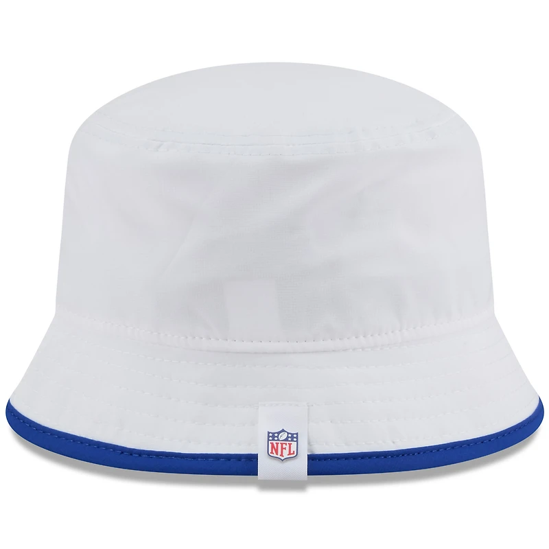 Men's New Era  White Buffalo Bills 2025 NFL Training Camp Stretch Bucket Hat