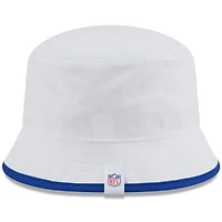Men's New Era  White Buffalo Bills 2025 NFL Training Camp Stretch Bucket Hat