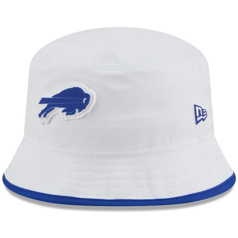 Bob New Era extensible blanche Buffalo Bills 2025 NFL Training Camp pour homme