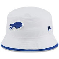 Bob New Era extensible blanche Buffalo Bills 2025 NFL Training Camp pour homme