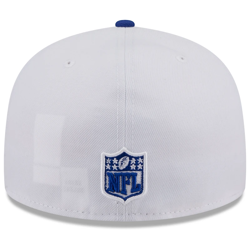 Casquette ajustée 59FIFTY New Era pour homme, collection Rivalries 2025 des Buffalo Bills, blanche