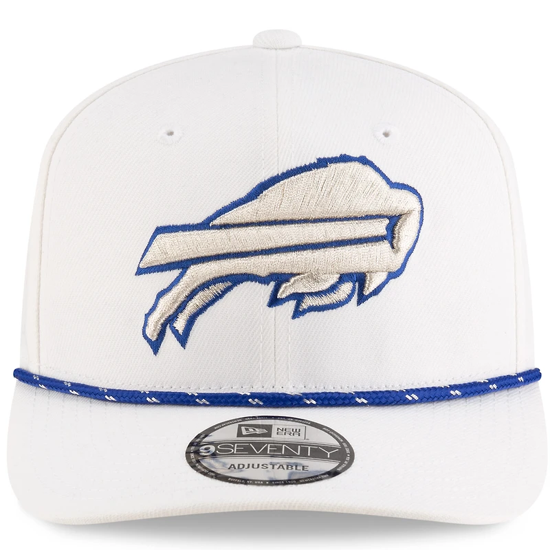 Casquette ajustable New Era 9SEVENTY blanche Buffalo Bills 2025 Rivalries Collection On-Field pour homme