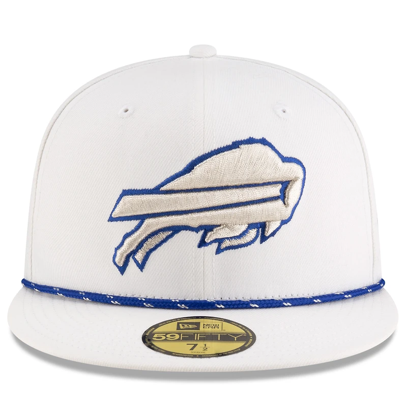 Casquette ajustée 59FIFTY blanche Buffalo Bills 2025 Rivalries Collection pour homme New Era
