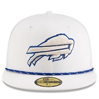 Casquette ajustée 59FIFTY blanche Buffalo Bills 2025 Rivalries Collection pour homme New Era