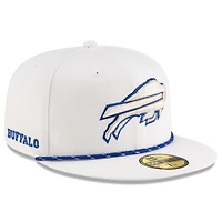 Casquette ajustée 59FIFTY blanche Buffalo Bills 2025 Rivalries Collection pour homme New Era