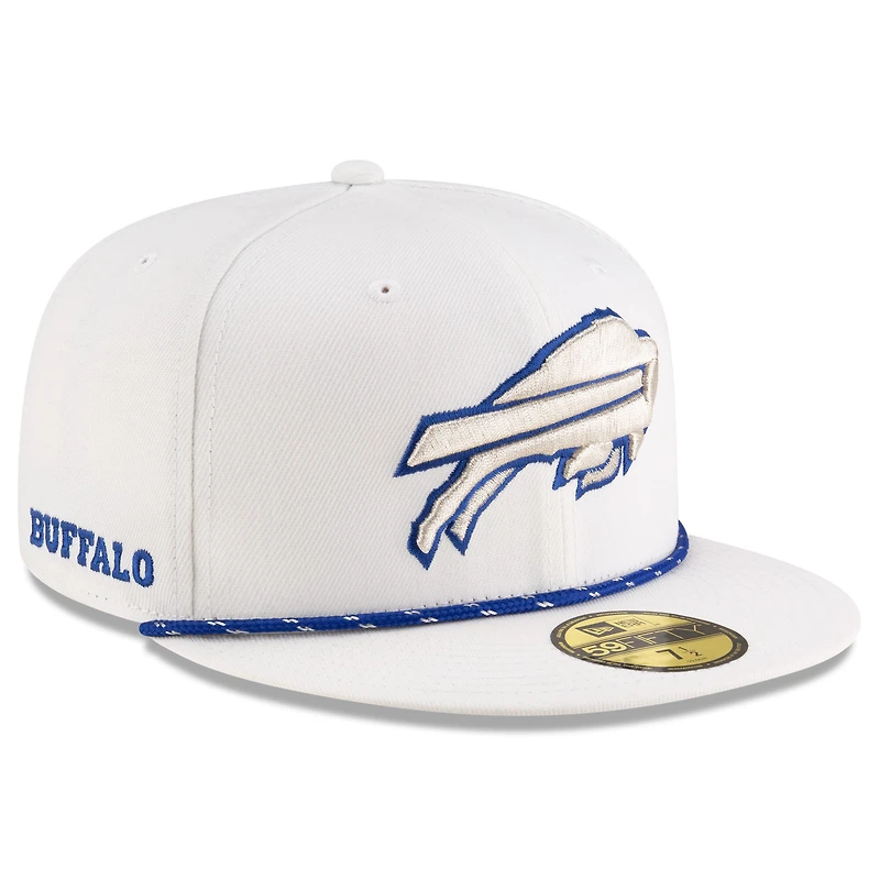 Casquette ajustée 59FIFTY blanche Buffalo Bills 2025 Rivalries Collection pour homme New Era