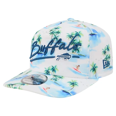 Men's New Era  White Buffalo Bills Aloha 19TWENTY Adjustable Hat