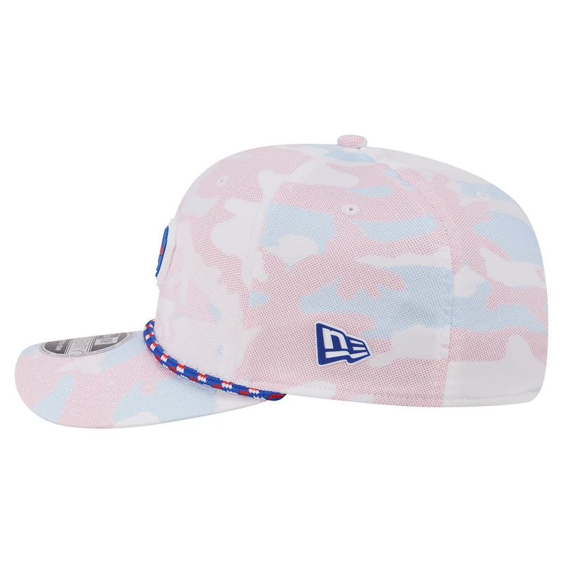Casquette ajustable New Era Buffalo Bills Camo Rope 9SEVENTY blanche pour homme