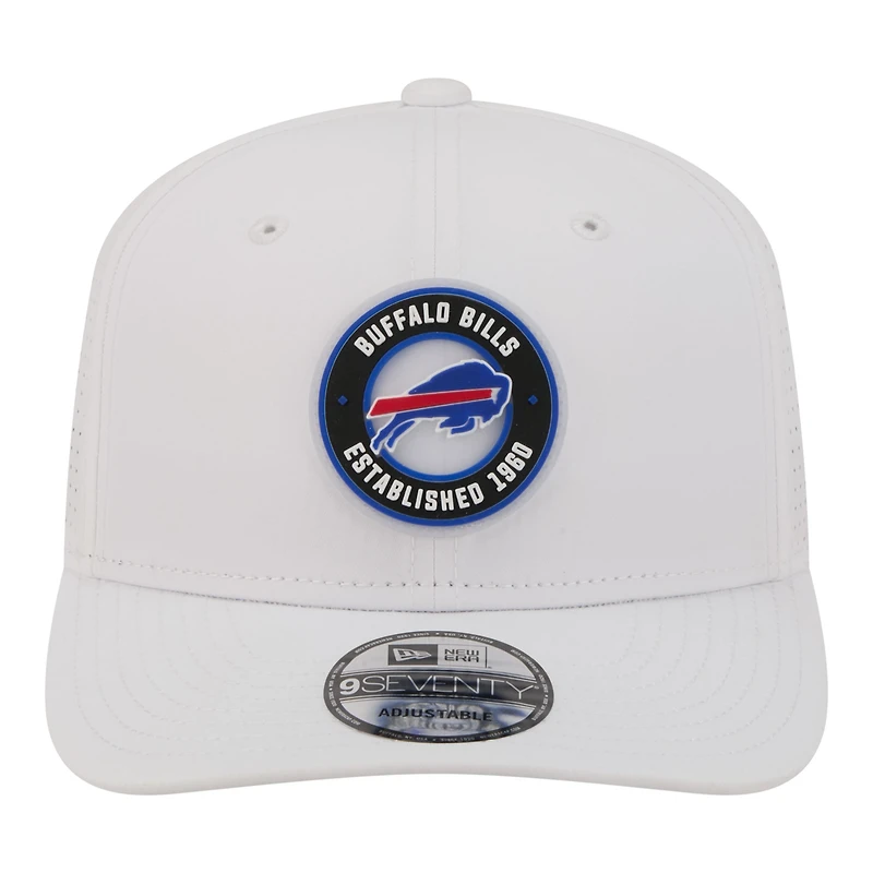 Casquette ajustable New Era Buffalo Bills blanche pour homme COOLERA 9SEVENTY