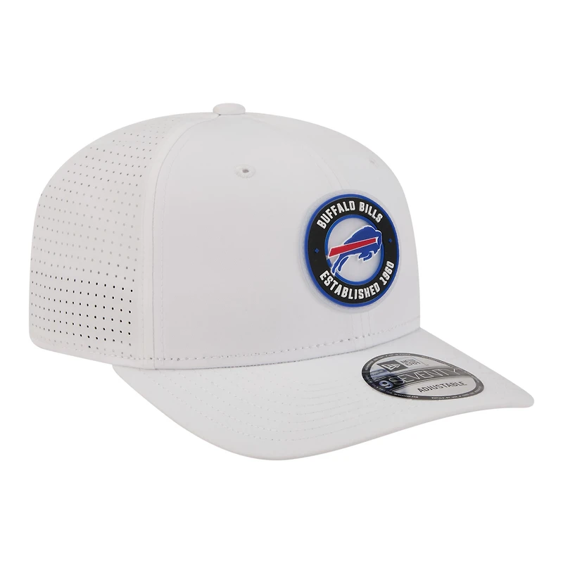 Casquette ajustable New Era Buffalo Bills blanche pour homme COOLERA 9SEVENTY