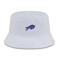 Men's New Era White Buffalo Bills Court Sport Terry Bucket Hat