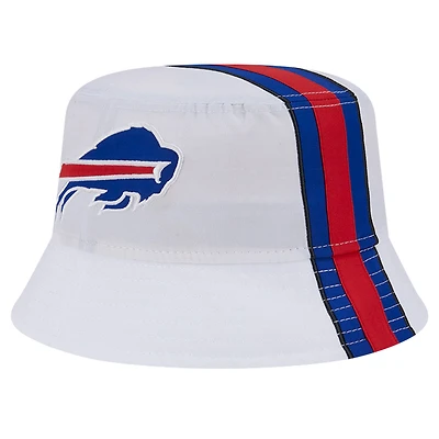 Men's New Era White Buffalo Bills Helmet Bucket Hat